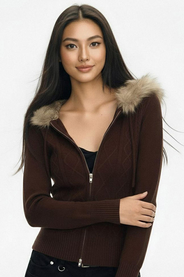 Long Sleeve Basic Zipped Top