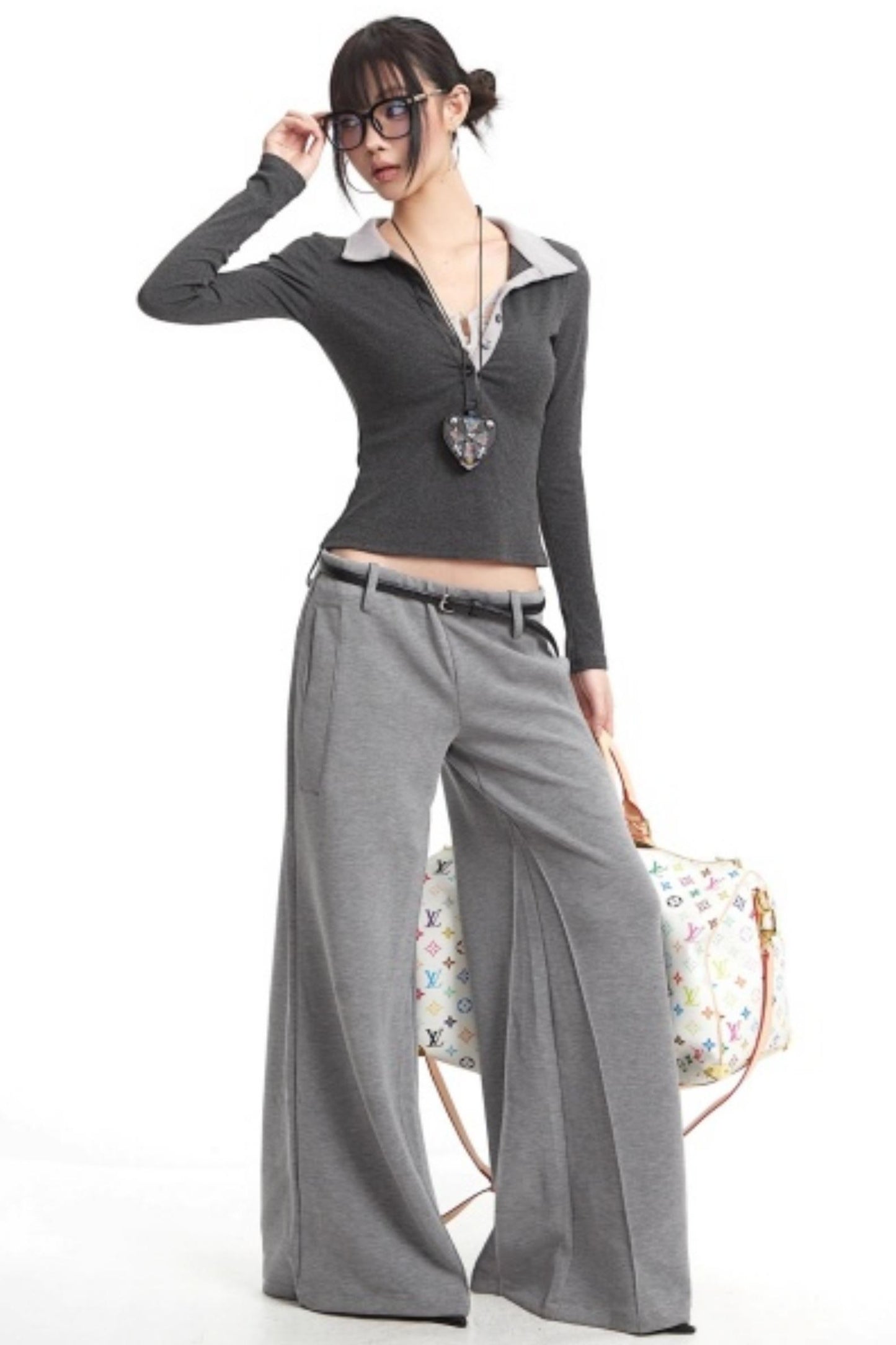 Retro Light Gray Sweatpants