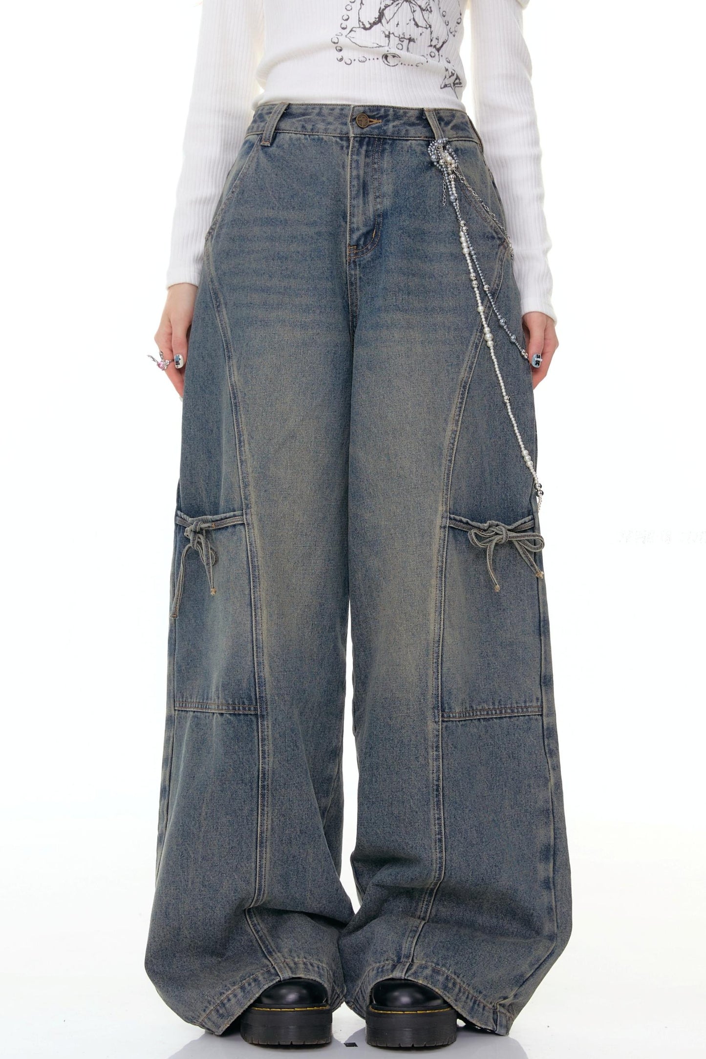 Denim Asymmetry Fit Pants