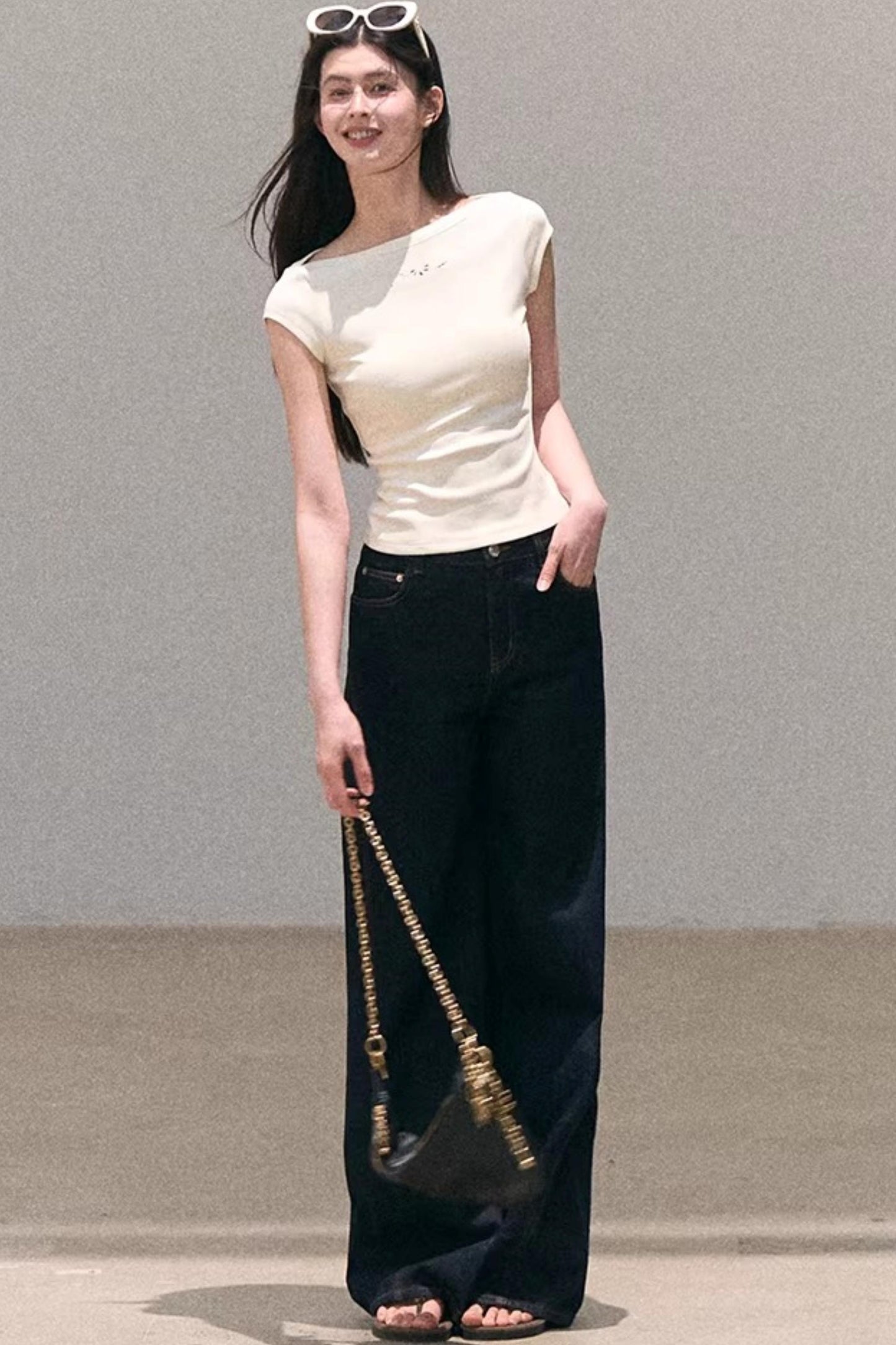 Sun-Kissed Floral Denim Pants Set-Up