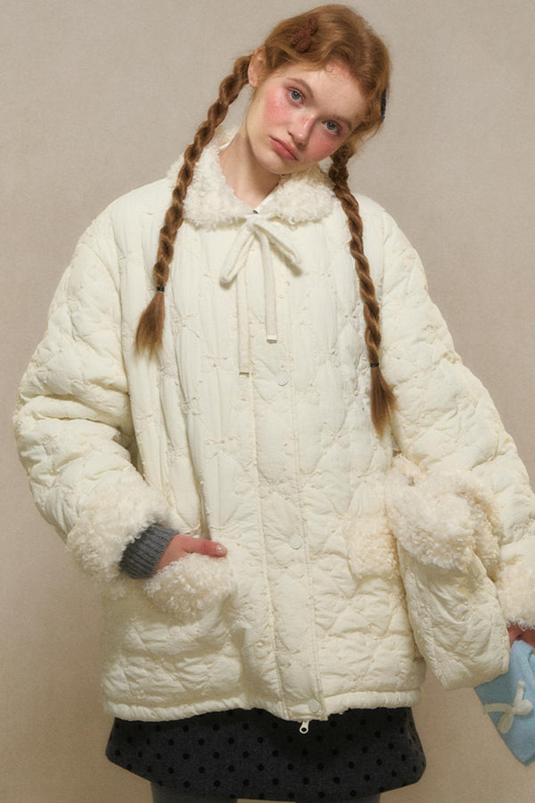 여성 빈티지 라펠 양모 재킷 