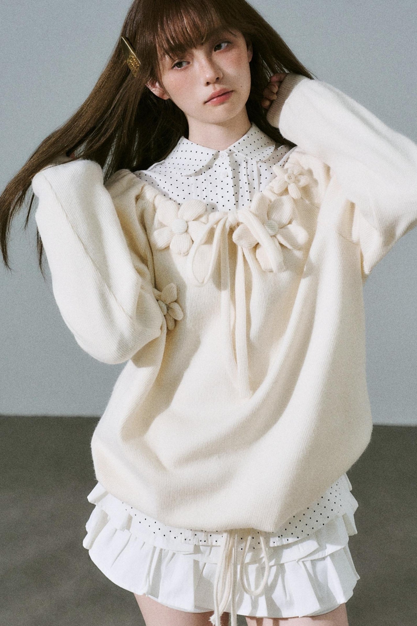 Sweet Girly Knit Top