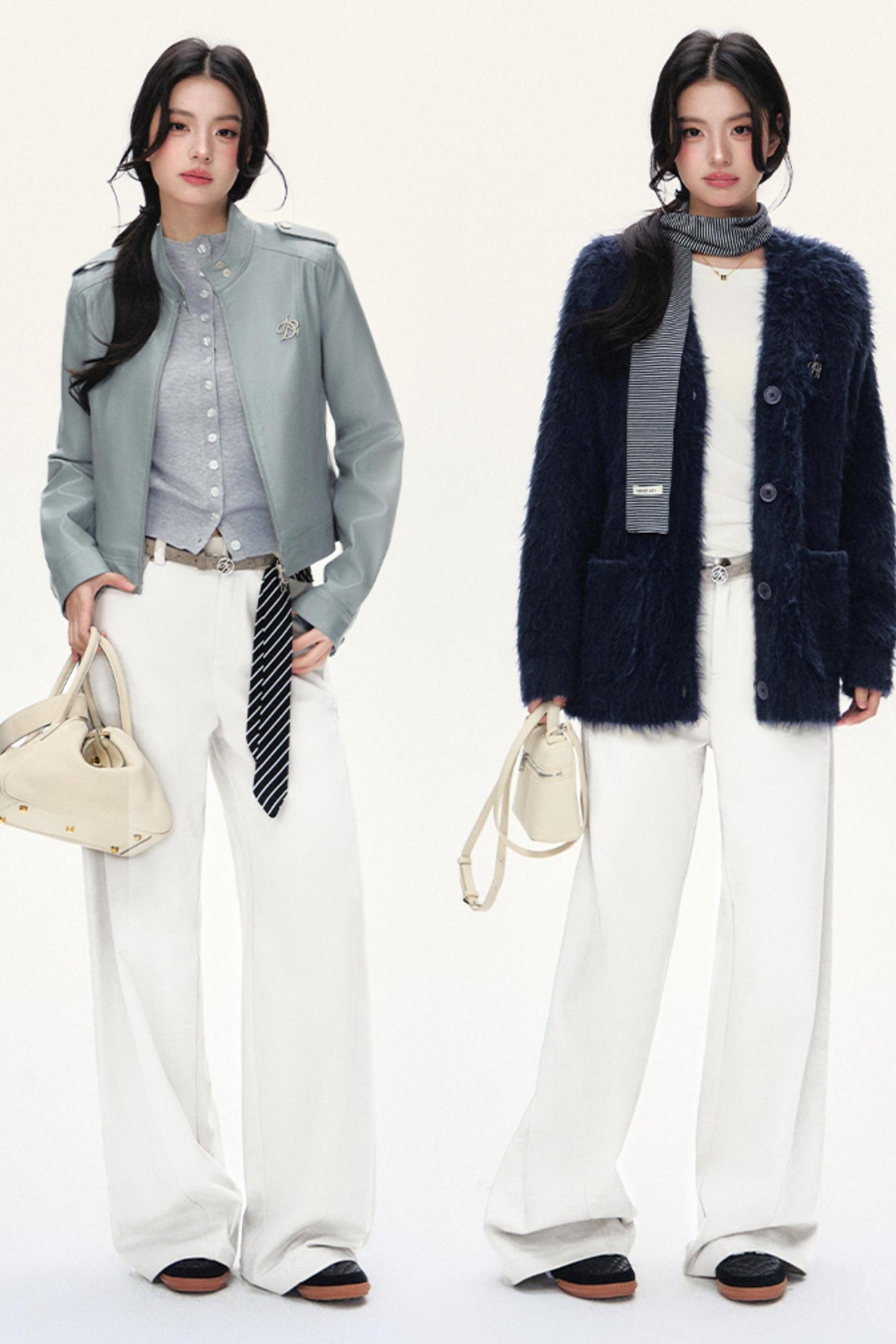 Retro Straight Mop Pants