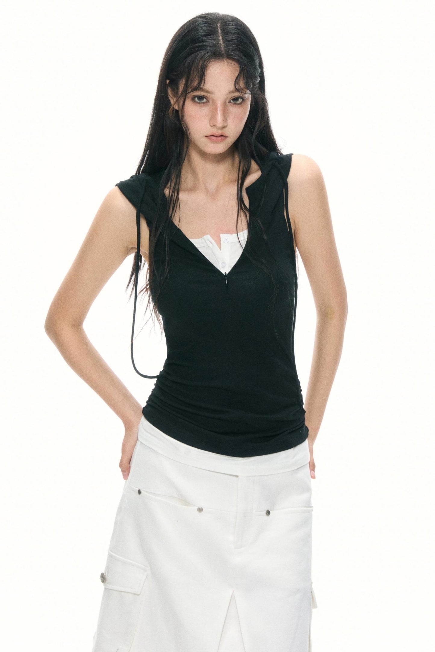 Color-Block Half-Zip Hoodie