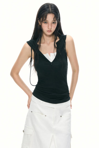 Color-Block Half-Zip Hoodie