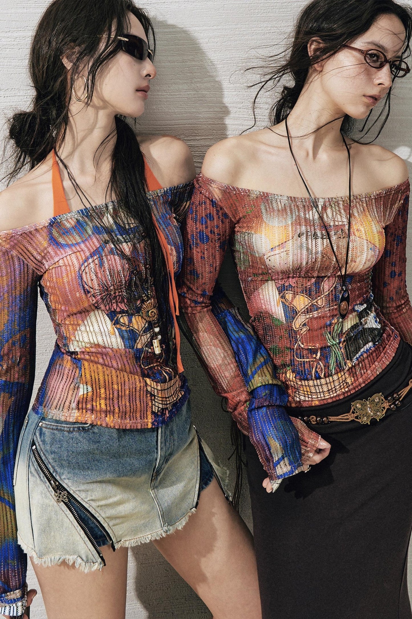 Floral One-Shoulder Base Layer