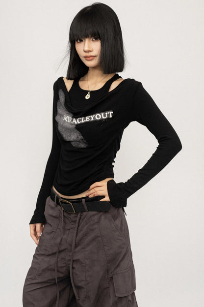 Vintage Spice Girl Black Long Sleeve T-Shirt