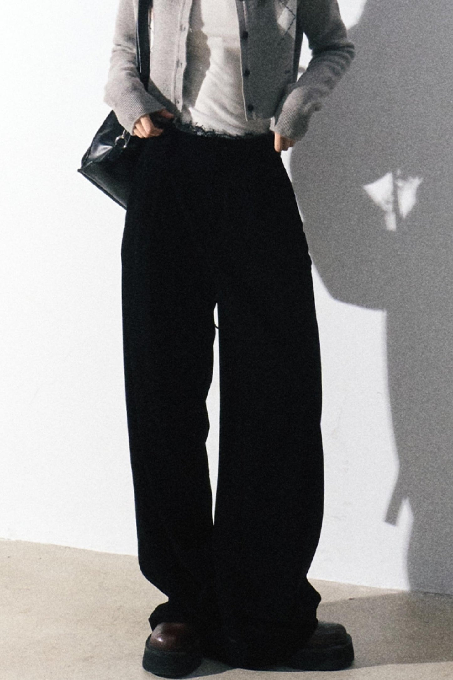 Classic Black Wide-Leg Pants