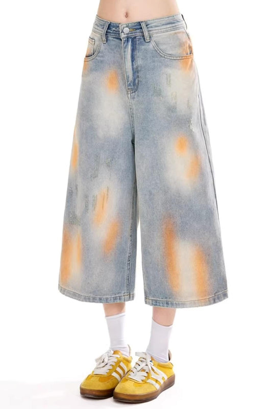 Pantalon Tie-Dye Rétro Distressé