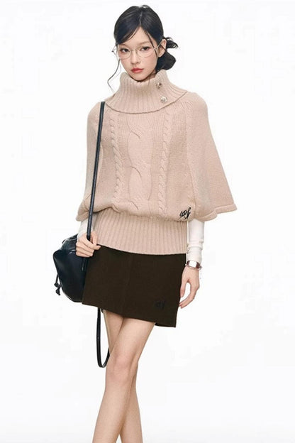 Silver Button Knitwear Dress Set-Up