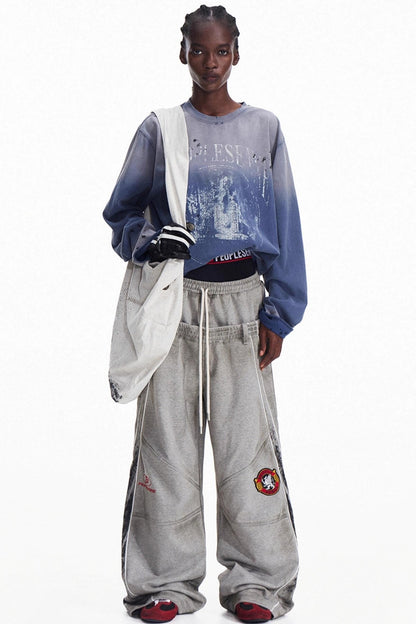 Vintage Gradient Pullover Sweatshirt