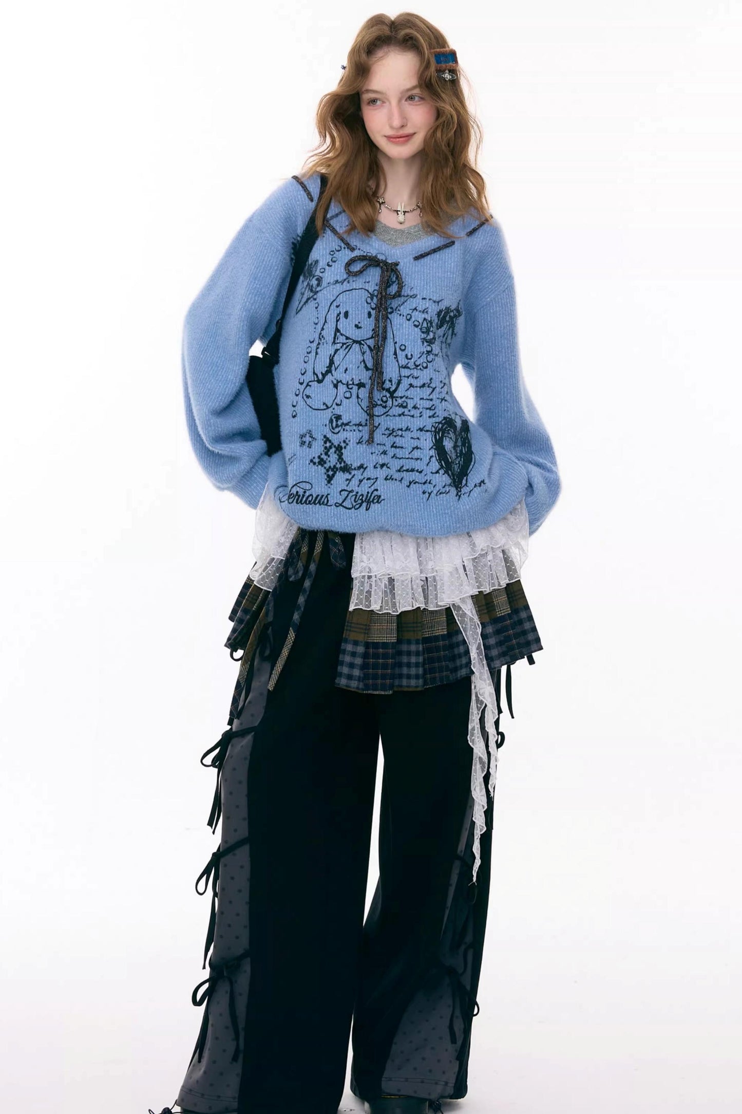 Velvet Rabbit Print Sweater