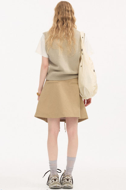 Dot Embroidery Knitted Vest