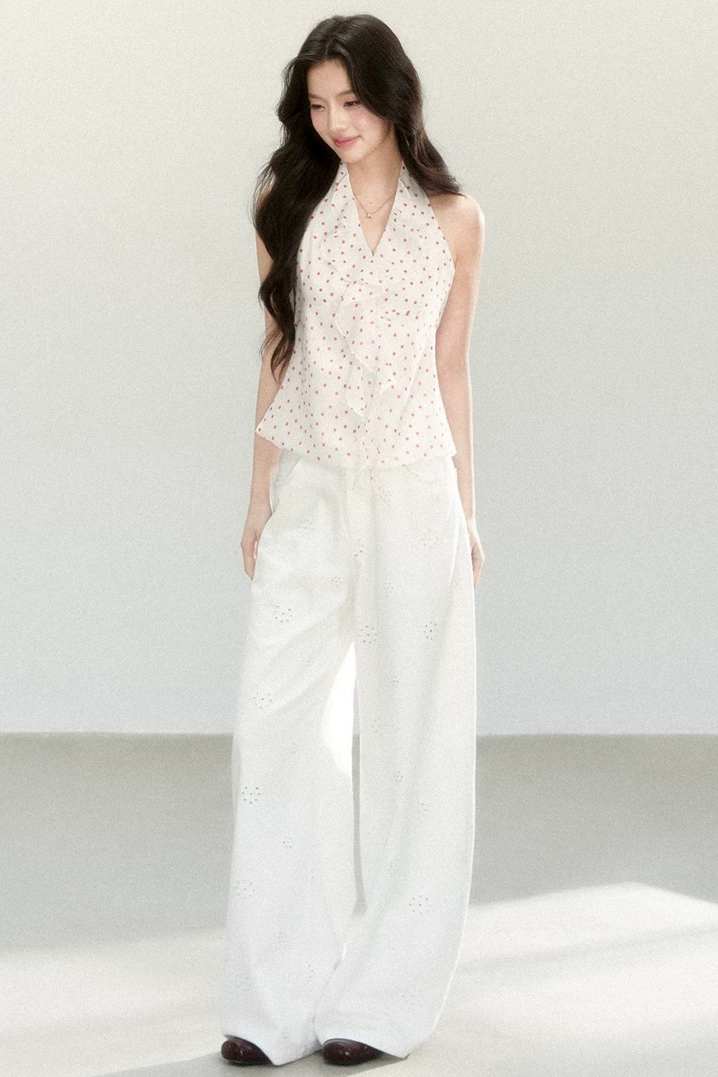 Pure Cotton Wide-Leg Pants