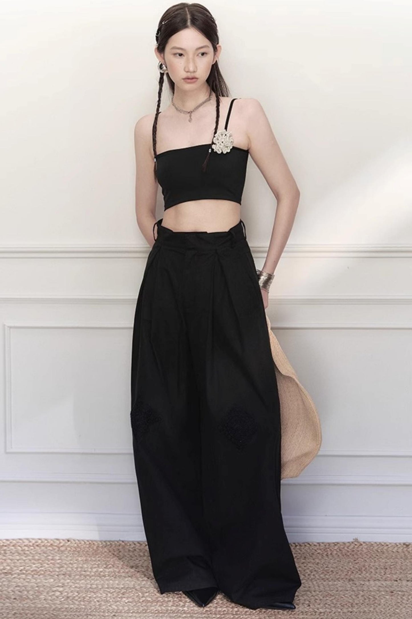 Grandmothers Crochet Wide-Leg Pants