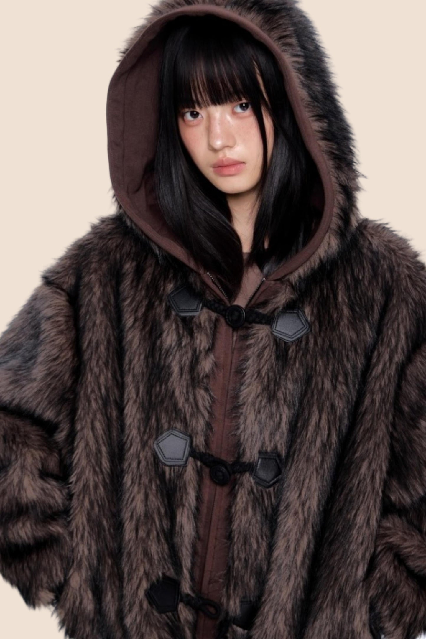 Faux Fur Hooded Jacket