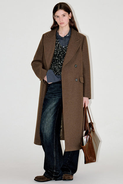 Floral Wool Tweed Coat