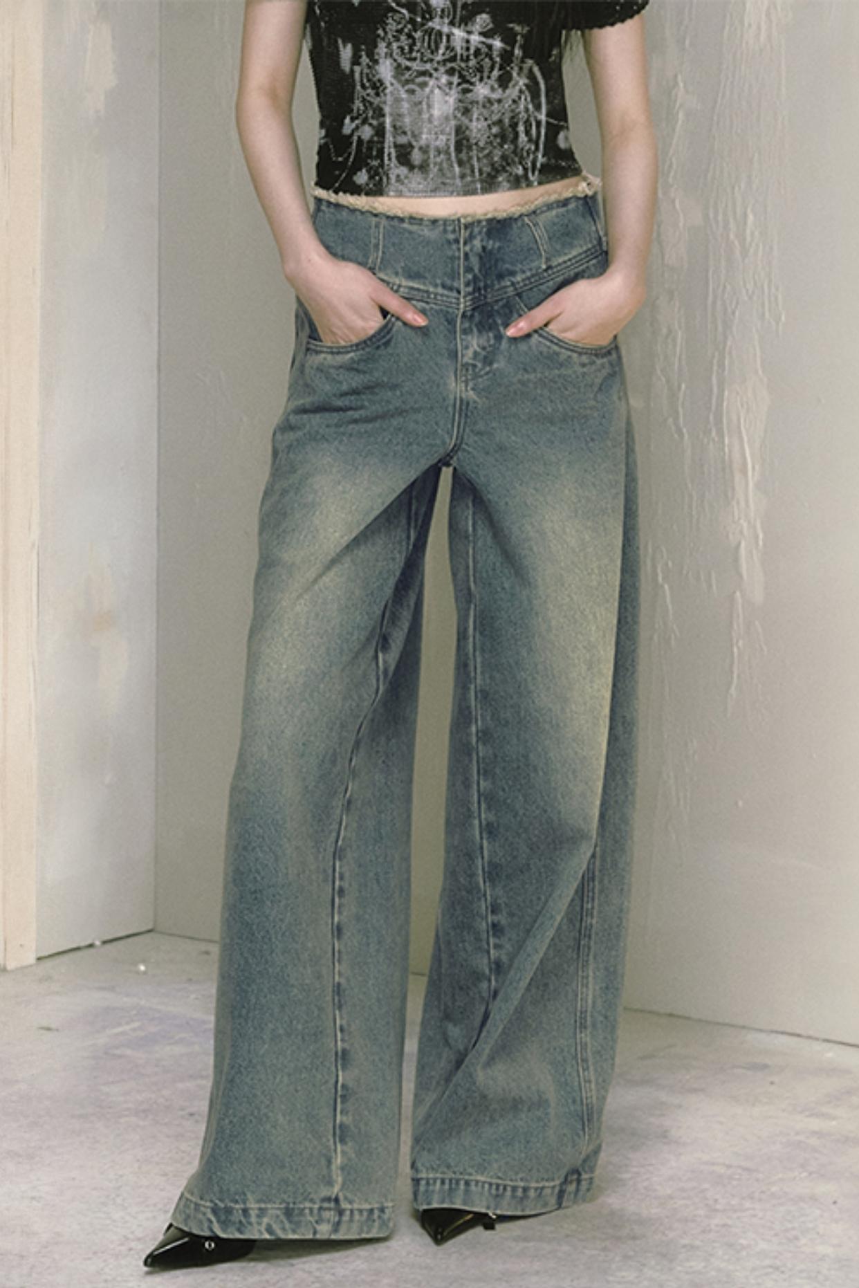 Classic Wide-Leg Jeans Pant