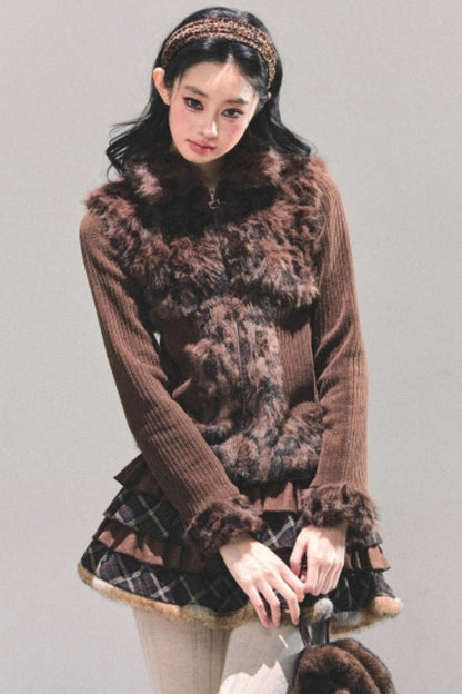 Leopard Print Silver Fox Jacket