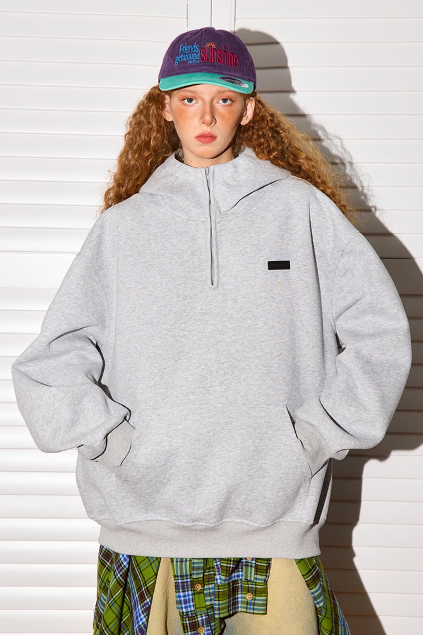 Loose Fit Half-Zip Top