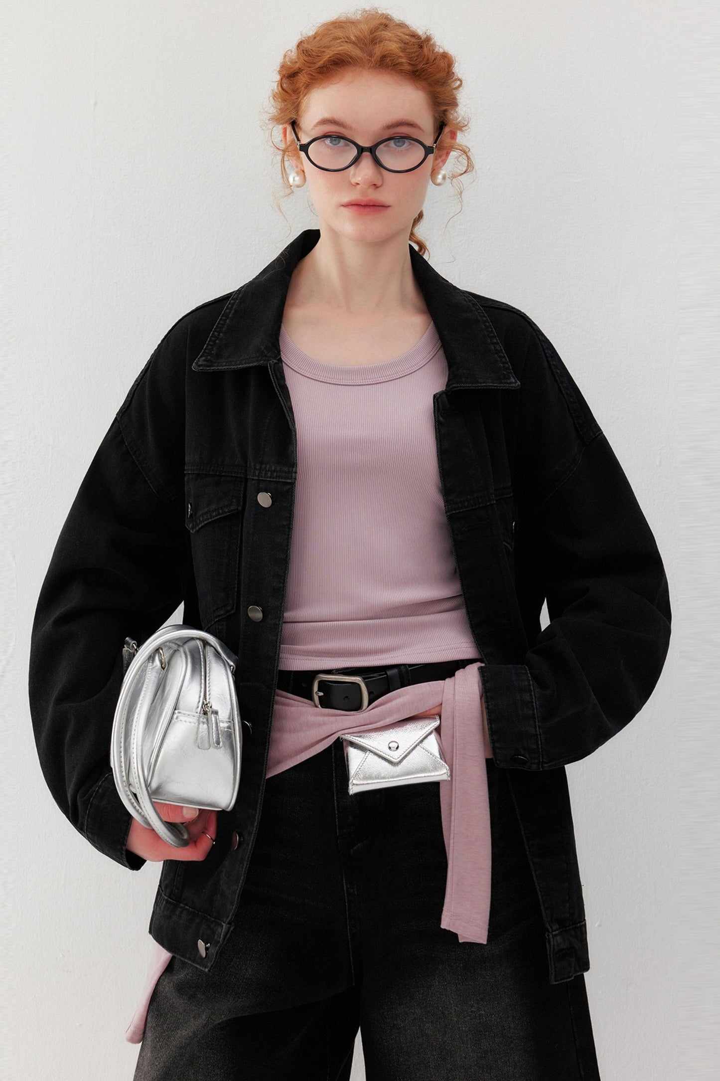 Black Wide Denim Jacket