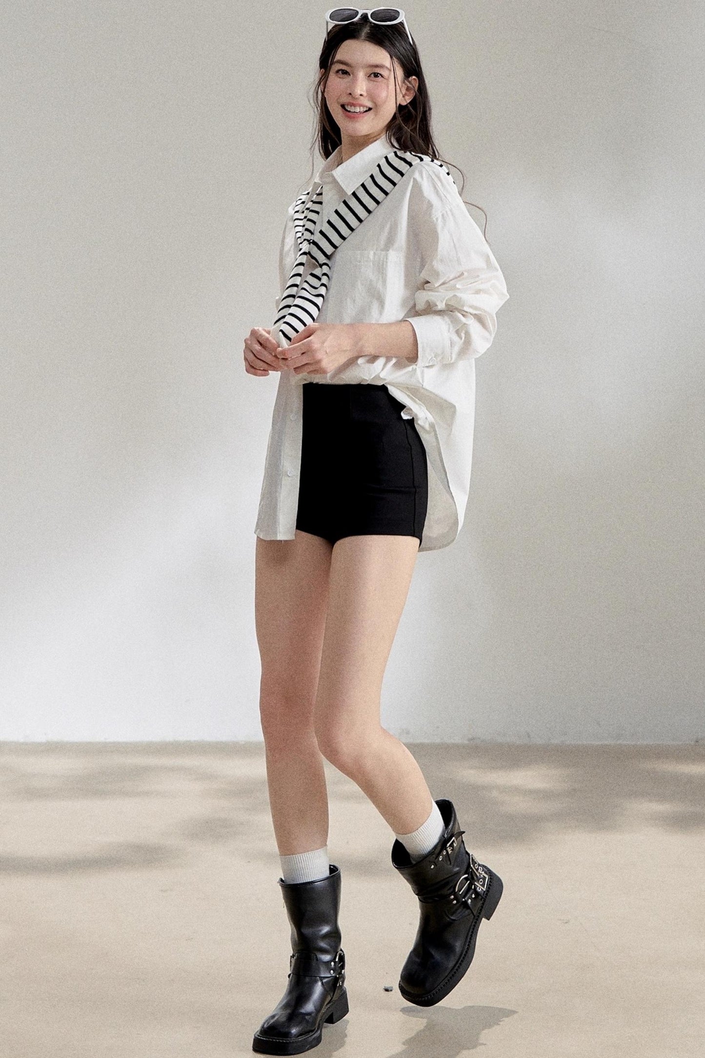 Versatile High-Waisted A-Line Shorts