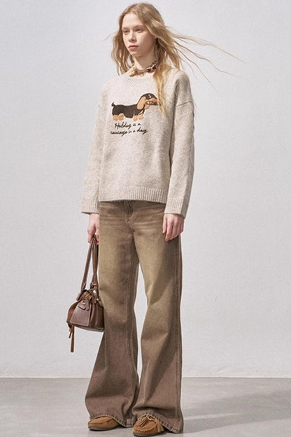 Dachshund Soft Knit Sweater