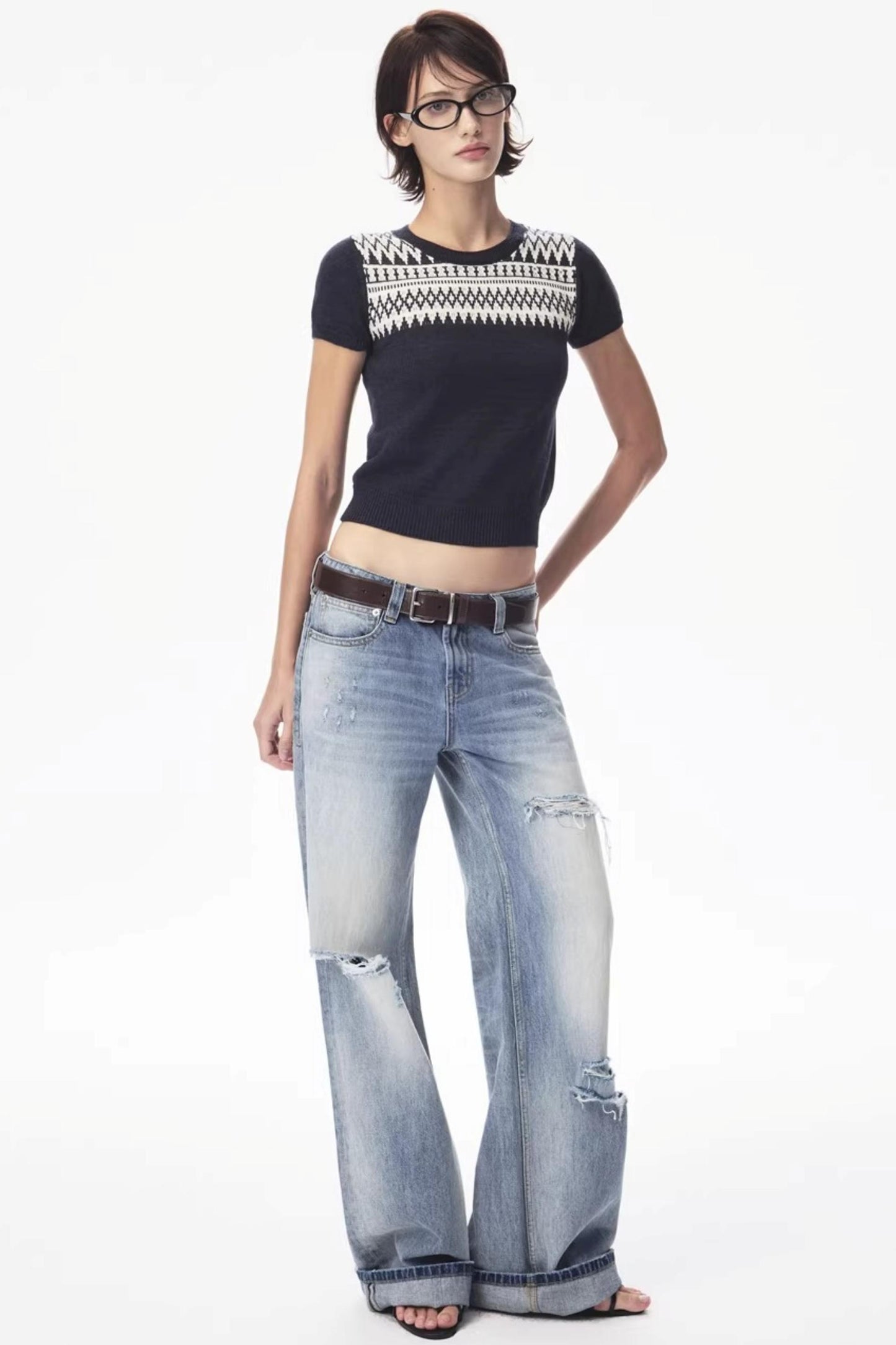 Wool Fair Isle Knit Set-Up