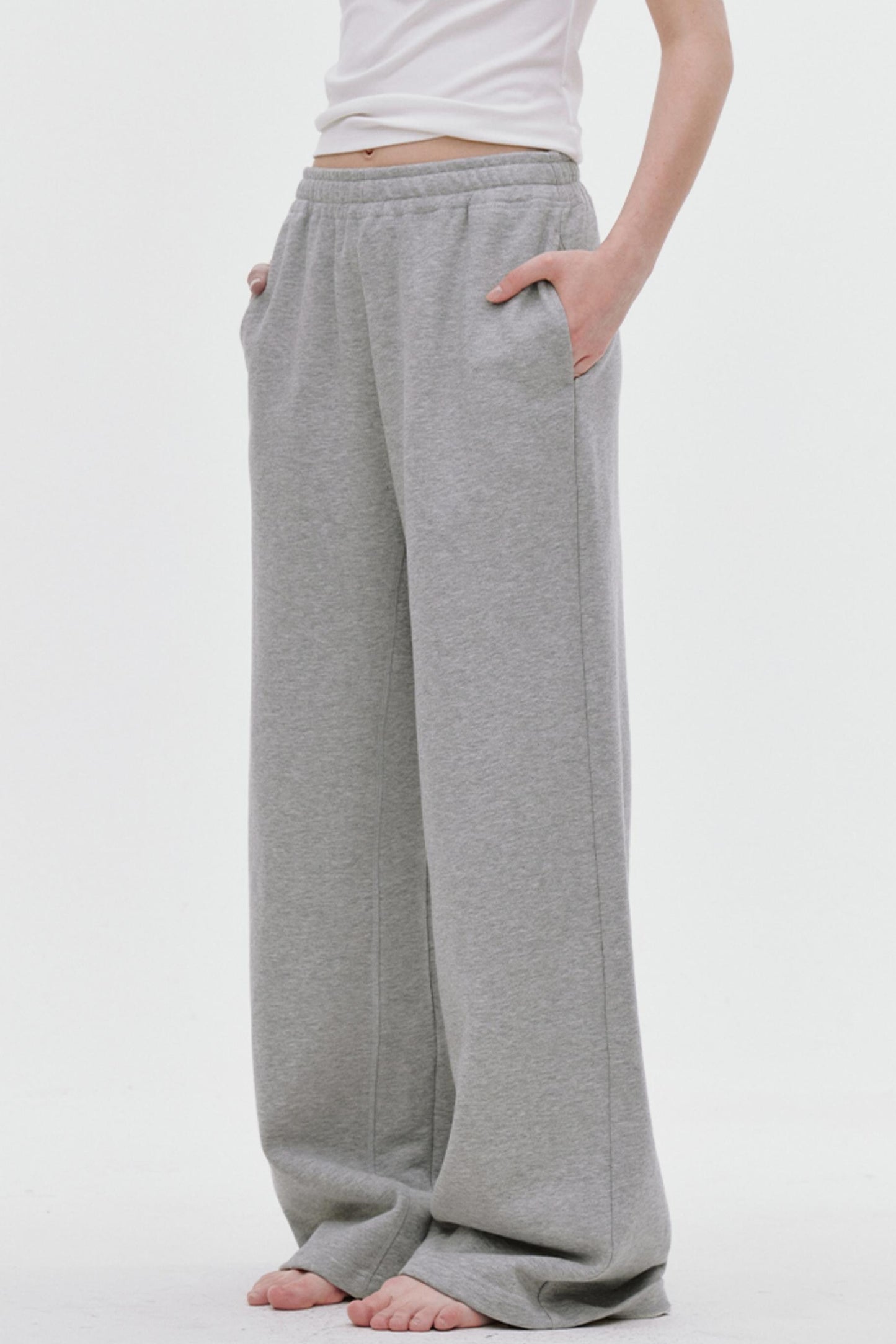 Sporty Split-Leg Pants