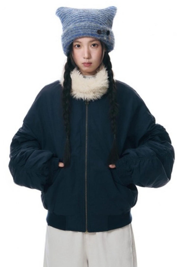 Warm Cotton Retro Stand-Up Jacket