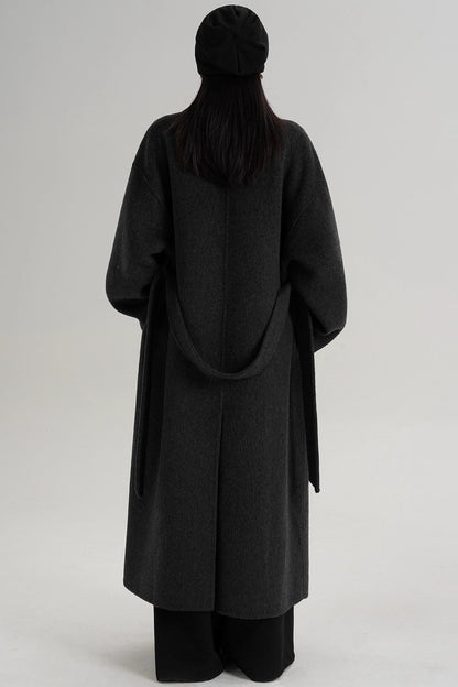 Elegant Shoulder Wool Coat