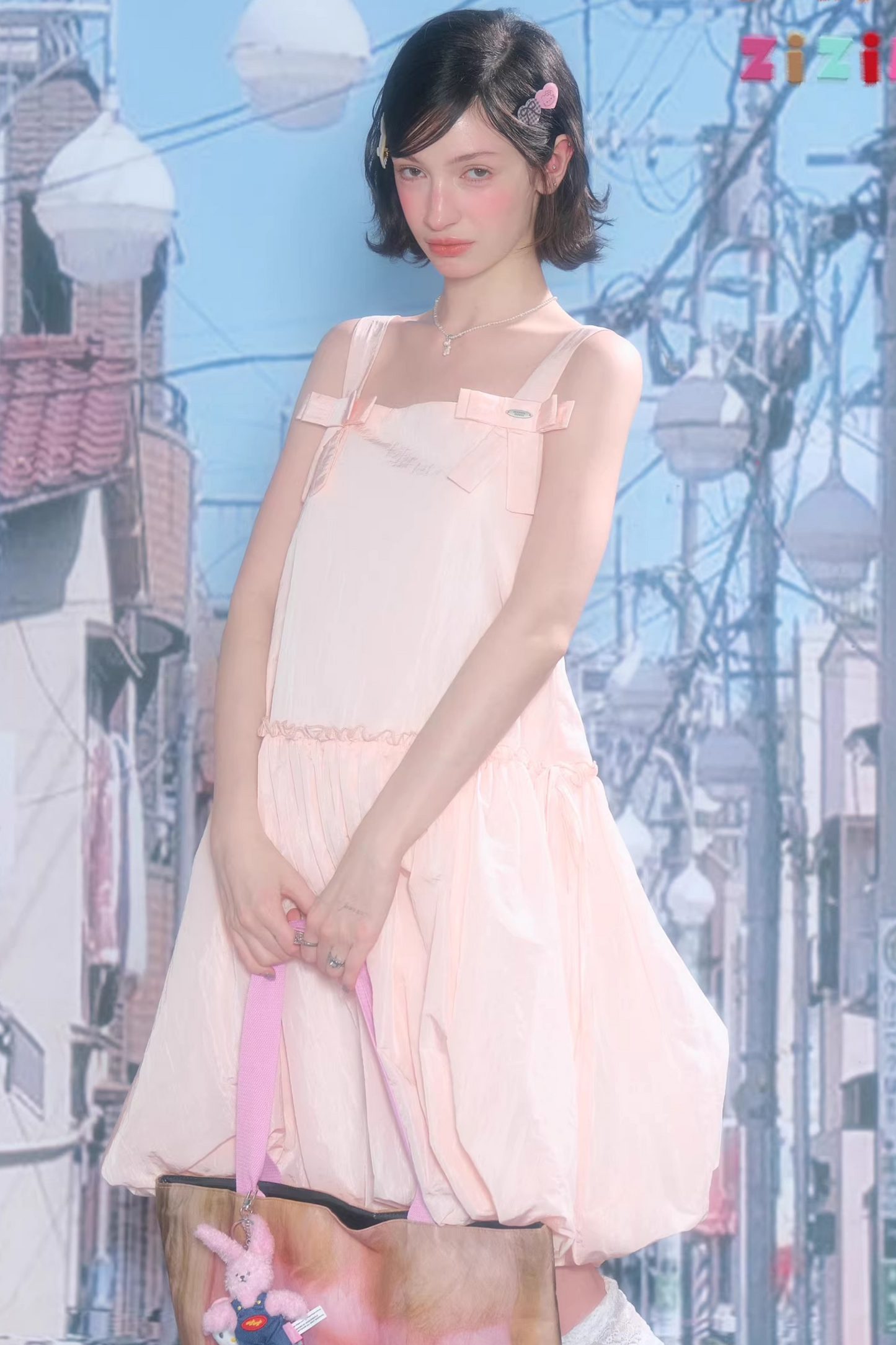 Summer Bow-Tie Camisole Dress