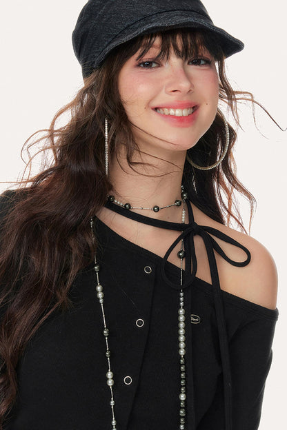 Soft Shoulder Knitted Sweater