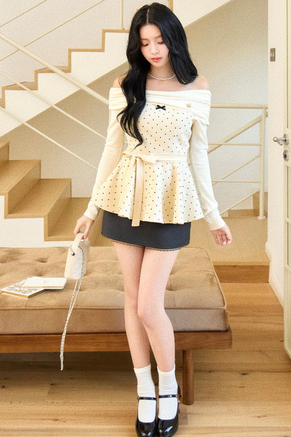 Off-Shoulder Two-Piece Set-Up