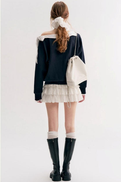 Balletcore Lace Cake Skirt