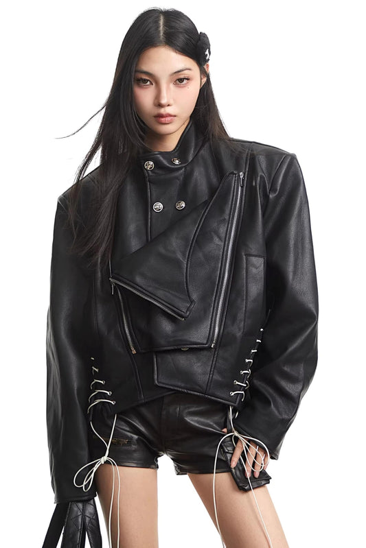 Retro Black Leather Jacket