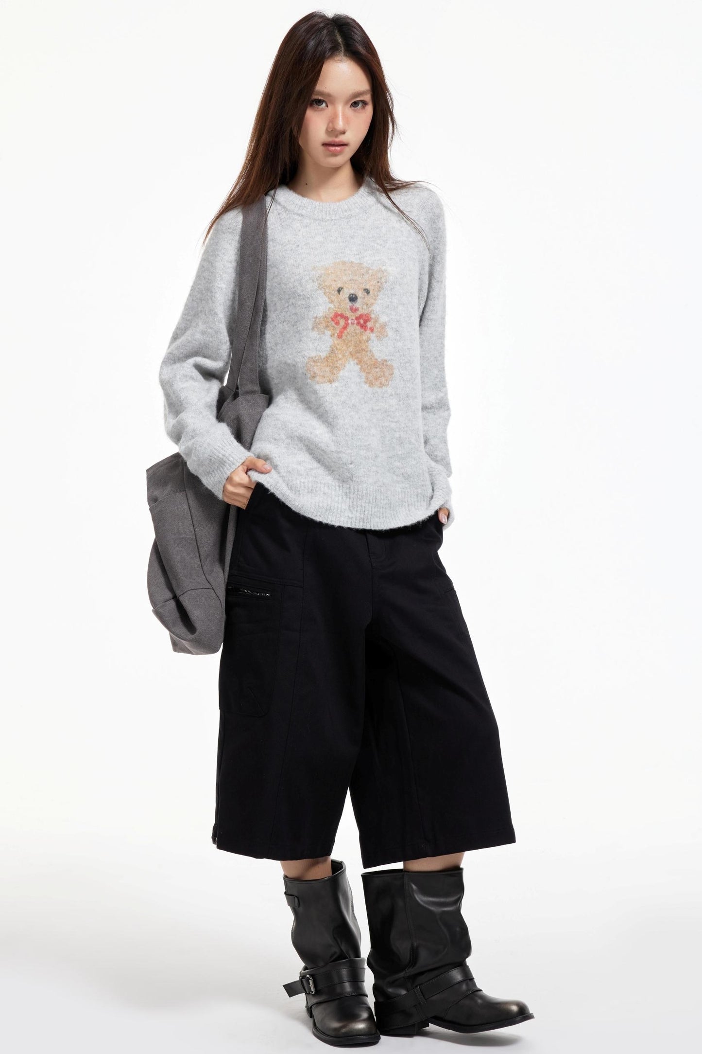 Black Wide-Leg Pants