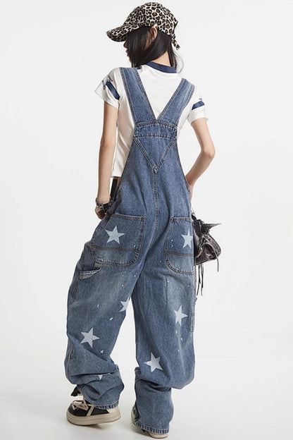 National Denim Bib Pants