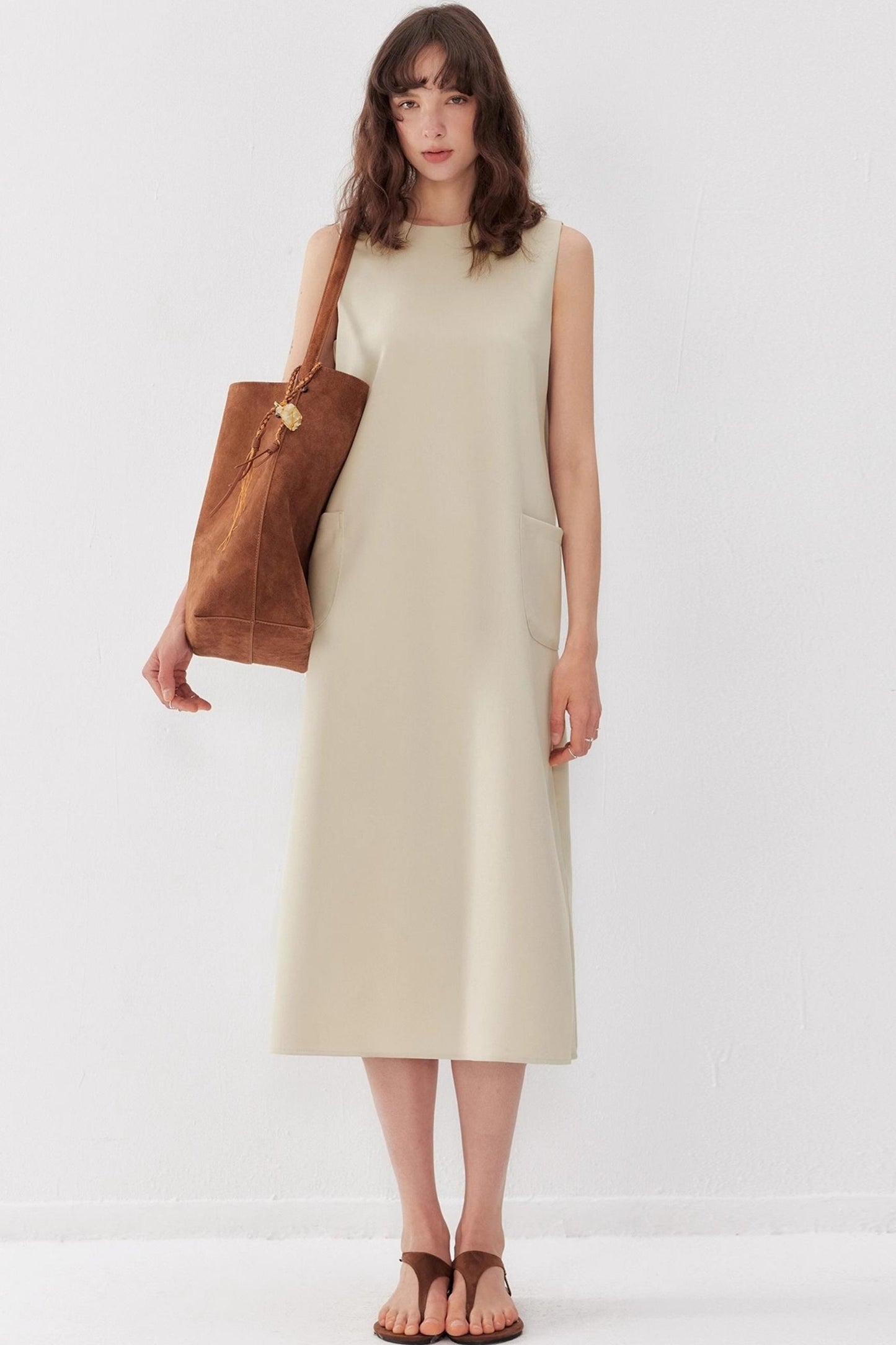 Chic Draped Summer Vest Dress