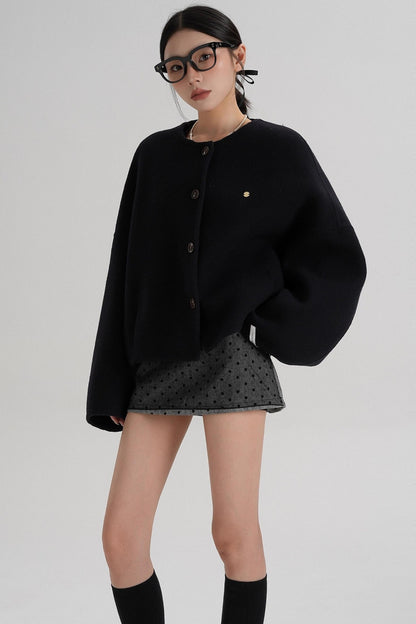 High Waist Wool Jacket