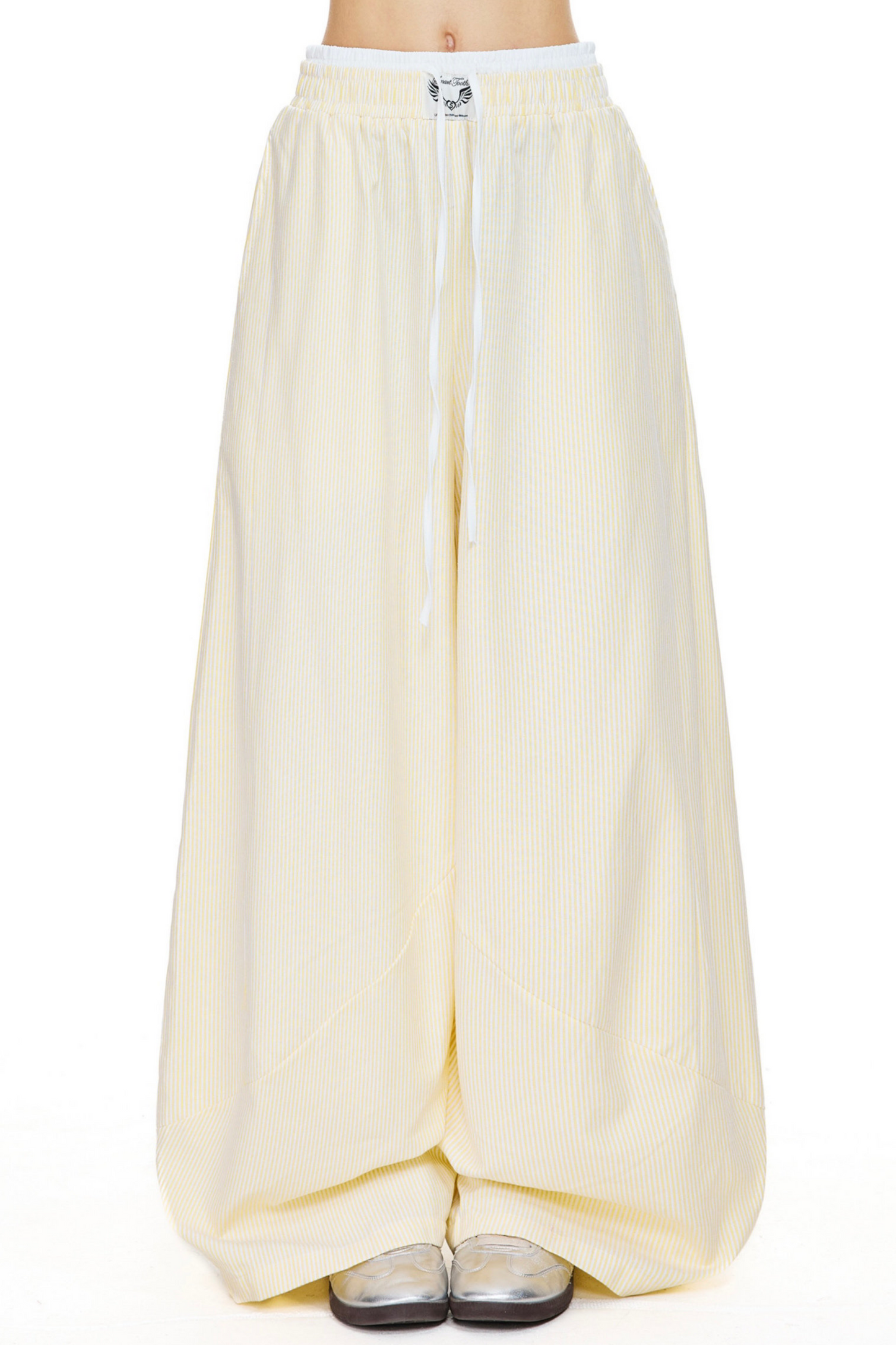 Retro Striped Wide-Leg Pants