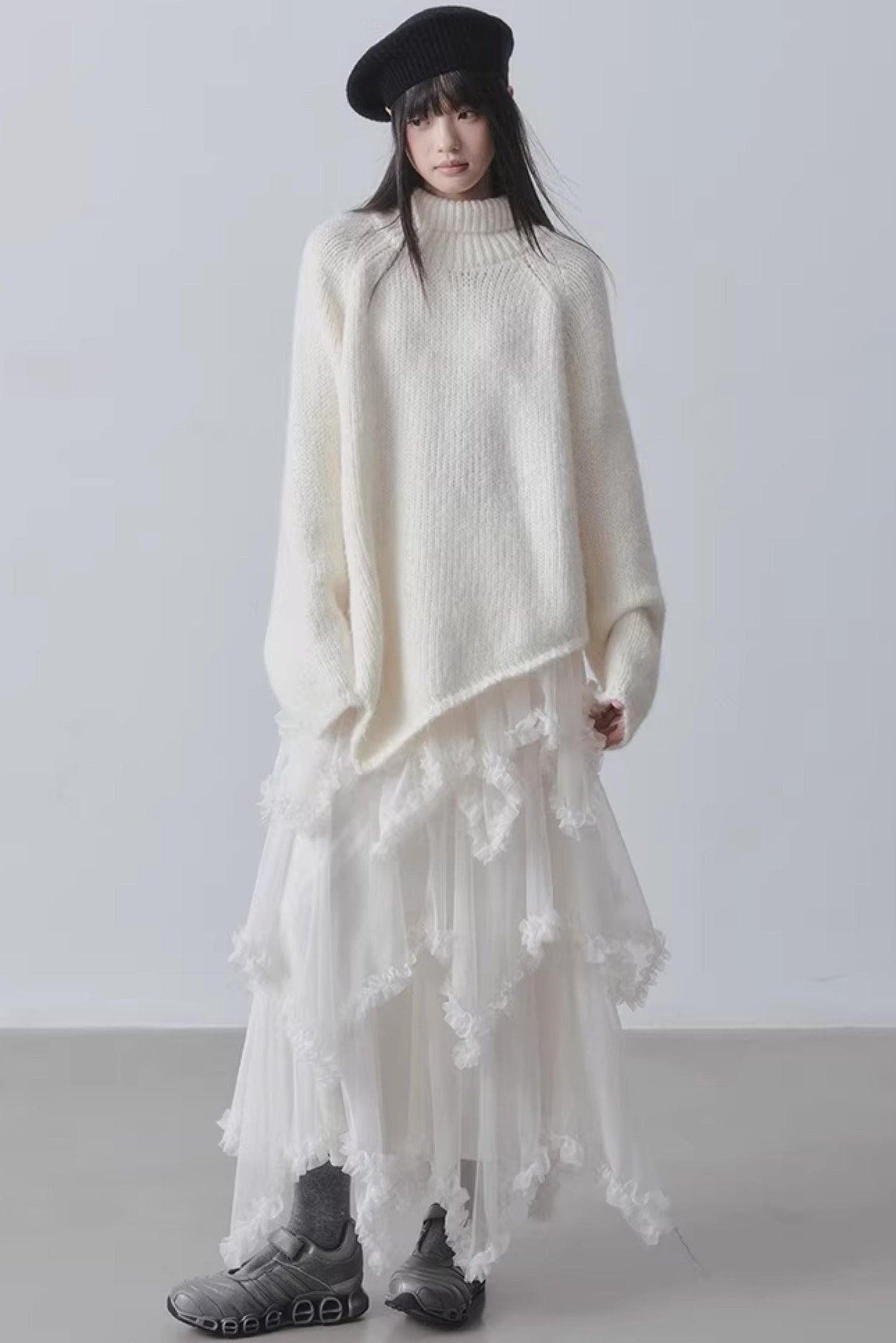 Asymmetrical Cake A-Line Skirt
