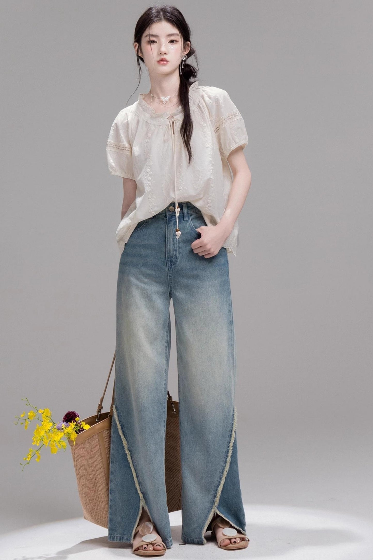 Apricot Lace Bubble Tee