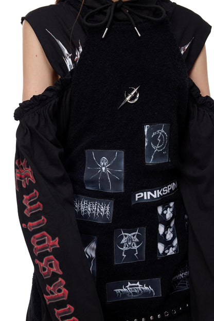 Electric Moon Knitted Apron Sweater