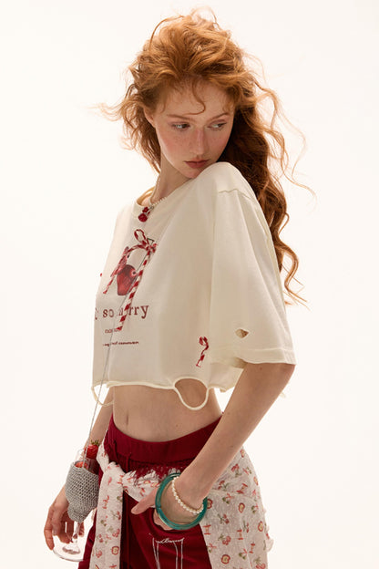 Cherry Bow Tee