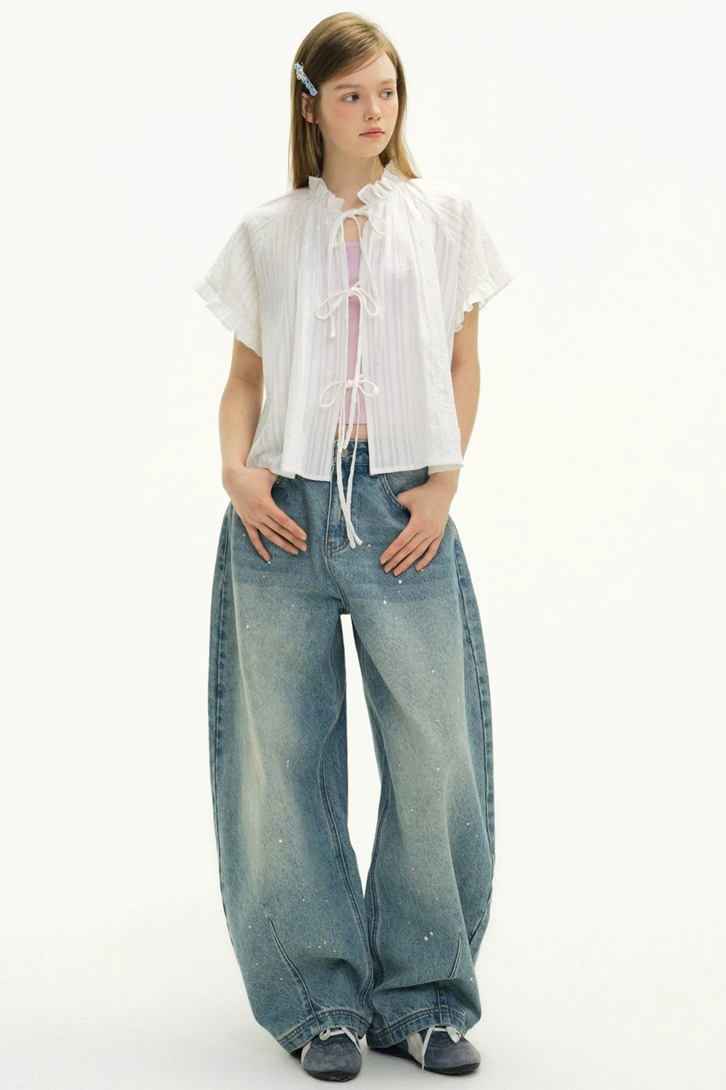 Love Thoughts Ruffled Edge Top