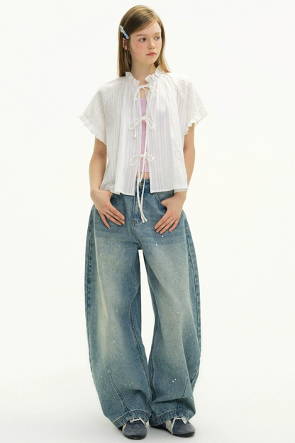 Love Thoughts Ruffled Edge Top