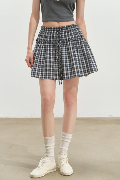 Summer Plaid Mini Skirt