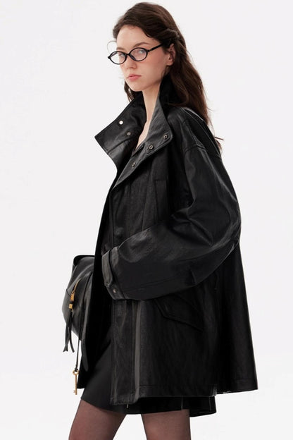 Ultra-Soft Environmentally Friendly Leather Jacket