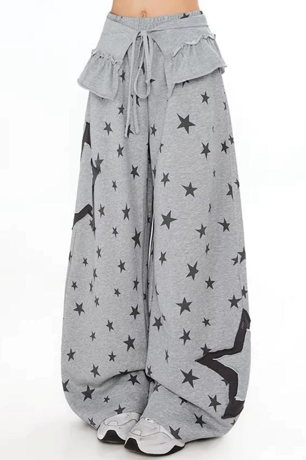 Star Print Dance Sweatpants
